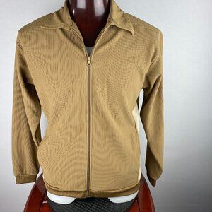 Haband Mens Jacket Textured Sporty Swag Full Zippered Jacket No Size 45 In Chest